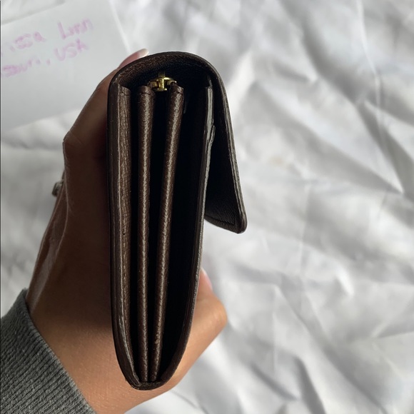 Louis Vuitton Damier Ebene Sarah Long Wallet - Picture 3 of 8